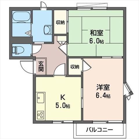 チェリー片柳Bの間取り