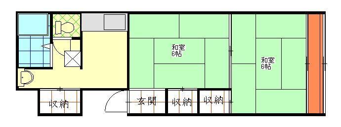 根本アパートの間取り