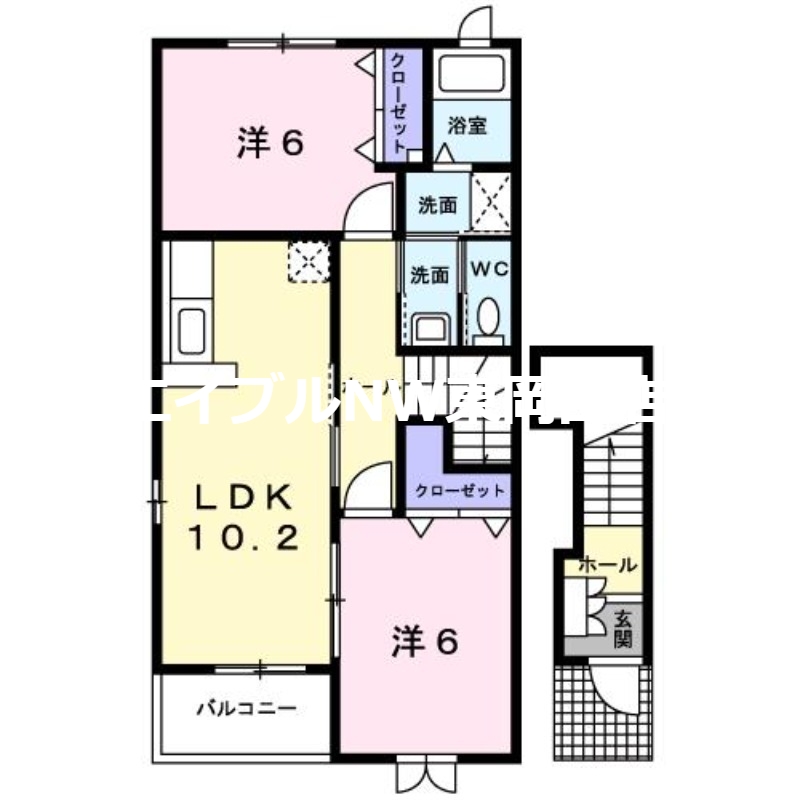 カーサ金岡の間取り