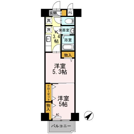 木下鉱産ビルIIの間取り