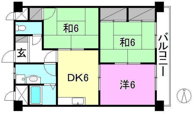 パルフェ保免の間取り