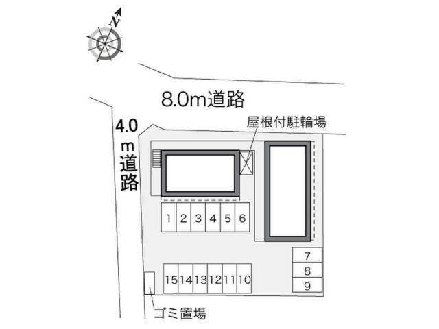 【瀬戸市幡野町のアパートの駐車場】