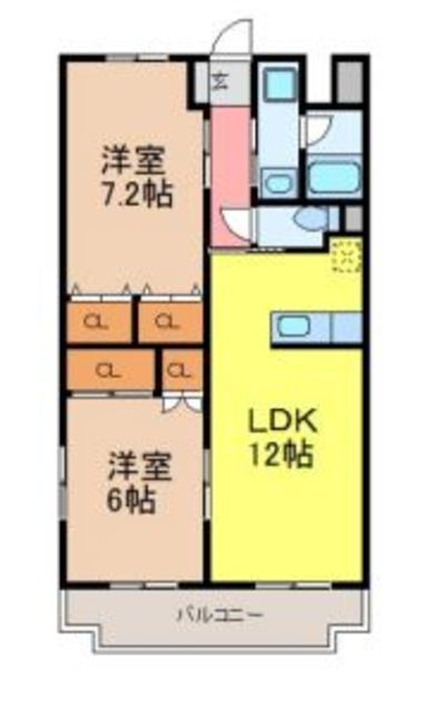 富士市蓼原のマンションの間取り