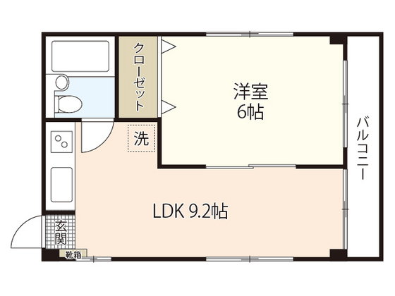 広島市中区千田町のマンションの間取り