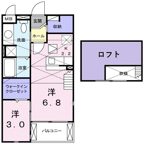 【フローラミルトの間取り】