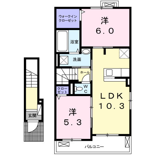 リブフラット　Ｃの間取り