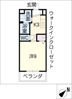 アンジュール川方の間取り