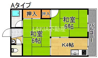 パインリーフ住之江の間取り