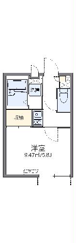 レオパレスデュオ　グラーティアの間取り