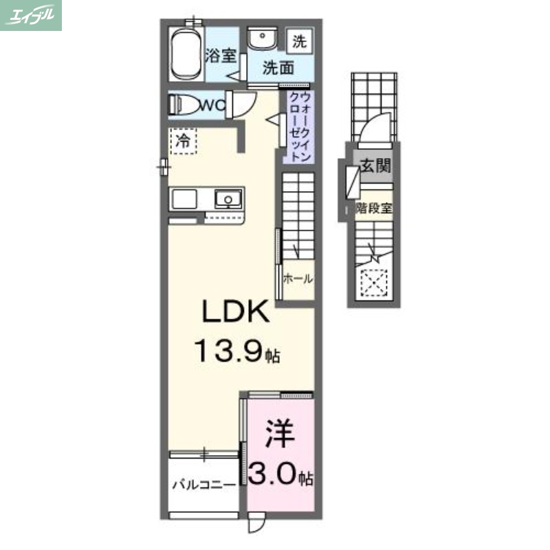 マーベラスＫ３　Ｂの間取り