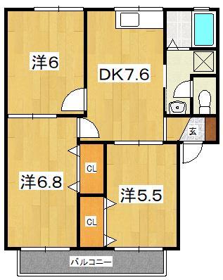 マーチ梶塚の間取り