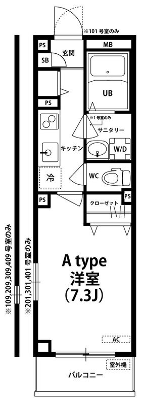 リブリ・Okuboの間取り