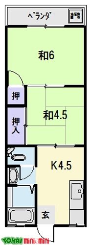 植松マンションの間取り