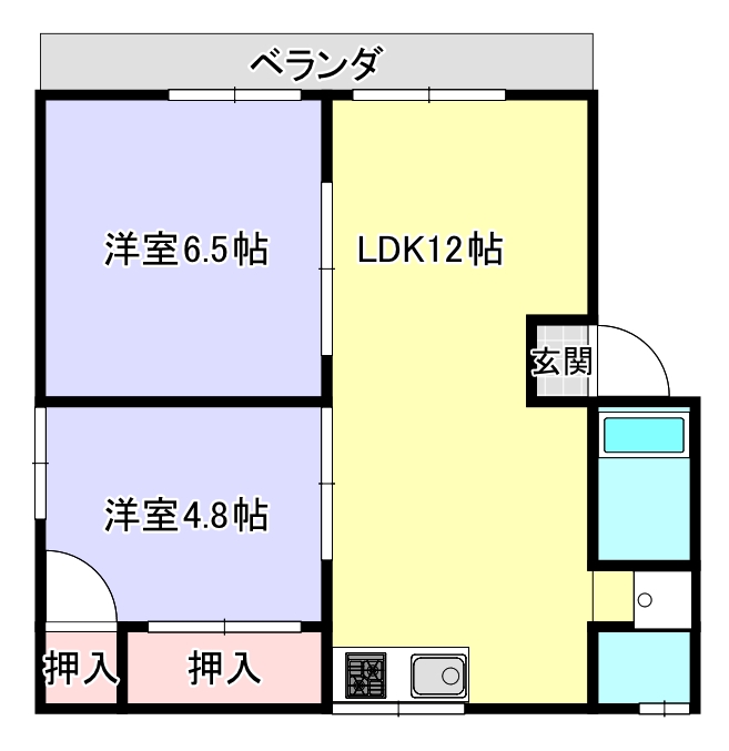 【サカエハイツの間取り】