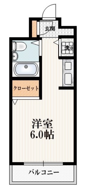 板橋区大山金井町のマンションの間取り