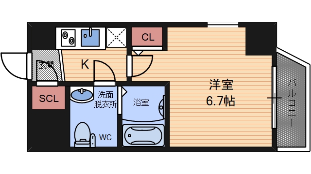 SERENiTE本町refletの間取り