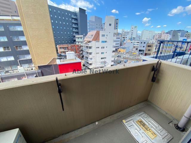 【熊本市中央区紺屋今町のマンションのバルコニー】