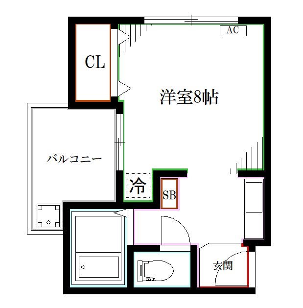 中野区大和町のアパートの間取り