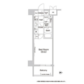 新宿区新宿のマンションの間取り