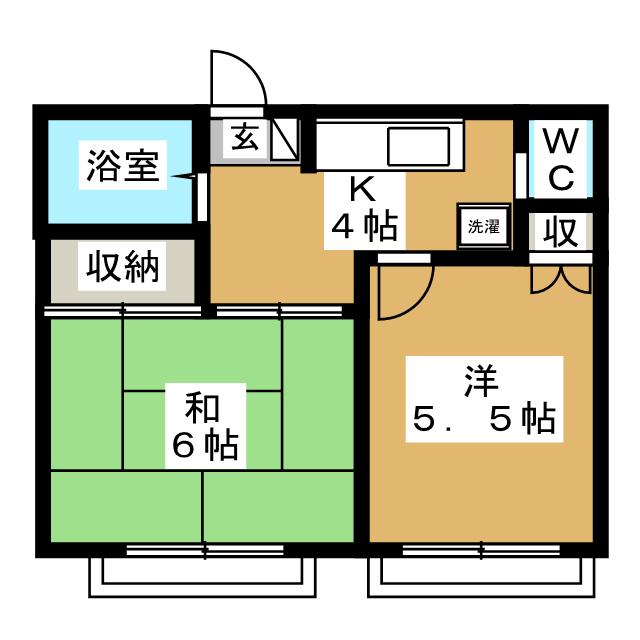 リッツ久が原・Ａの間取り