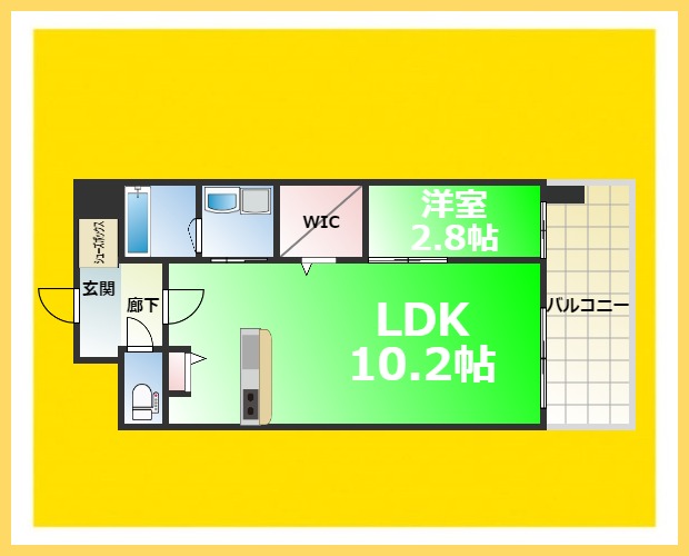 リヴェント難波サウスの間取り