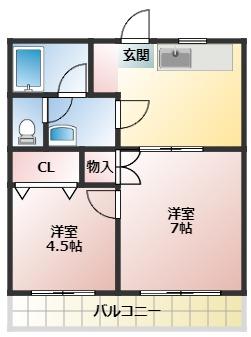 コーポ御茶ノ水の間取り