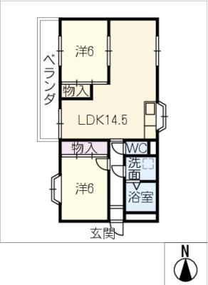 第２アダチコーポの間取り