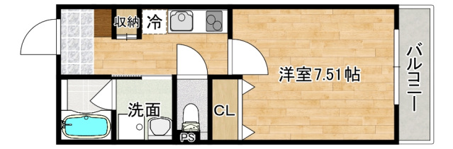 広島市南区宇品御幸のマンションの間取り