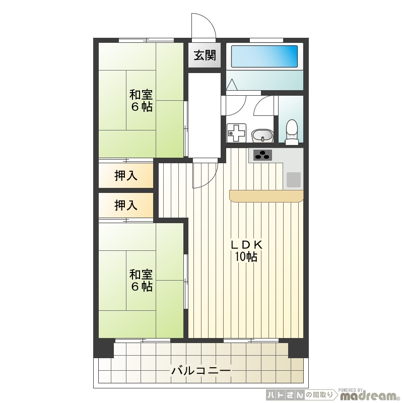 江東区大島のマンションの間取り