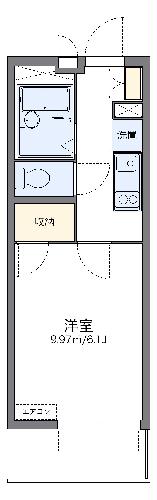 レオパレスルーチェ　マーレの間取り