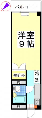 カーサ黒砂（Ｂ）の間取り