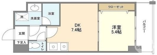 堺市堺区熊野町東のマンションの間取り