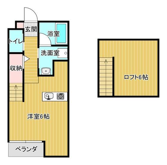 菊池郡大津町大字大林のアパートの間取り