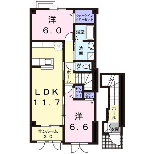 森の時計の間取り