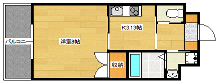 【広島市東区光町のマンションの間取り】