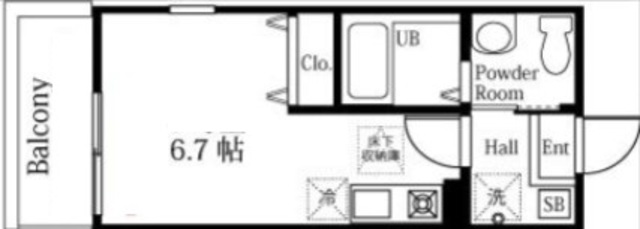 【ハーミットクラブハウス戸塚吉田町の間取り】