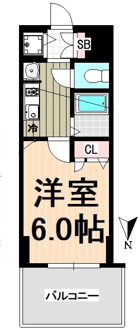 名古屋市東区泉のマンションの間取り