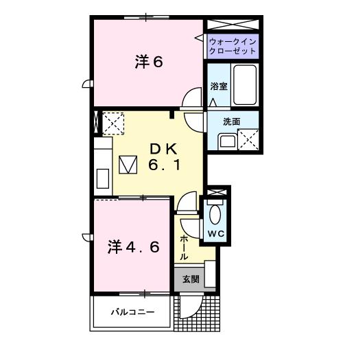 メゾン　ド　ボン　ファミーユIIの間取り