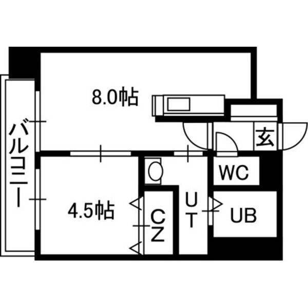 ＰＲＩＭＥ　ＵＲＢＡＮ北１１条の間取り