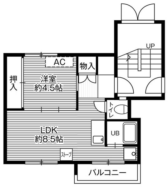 ビレッジハウス帯広2号棟の間取り