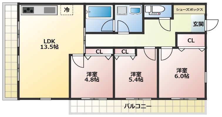 ラブレアコートの間取り