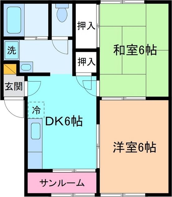 プレジールMMIIの間取り