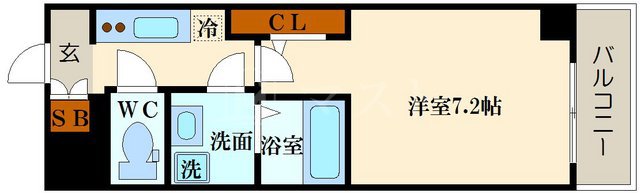 ファーストフィオーレ難波南パークサイドの間取り