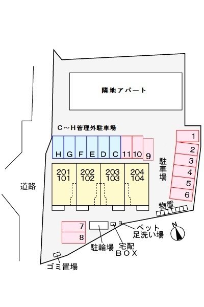 【東近江市林田町のアパートのその他共有部分】