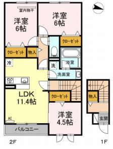 アーククレールの間取り