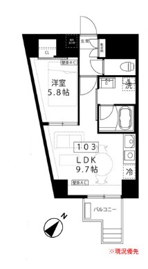 ルーナ　ピィエナ代々木上原の間取り