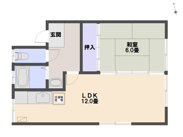 シティハイムやよいの間取り