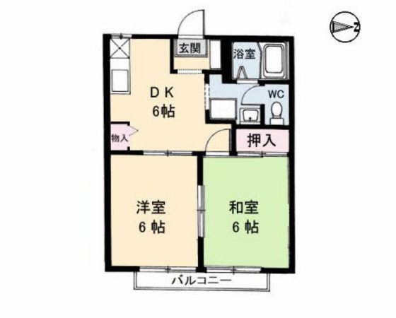 レジデンス百間川の間取り