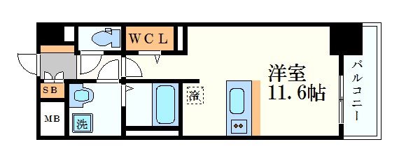 プレサンスジェネ鶴舞の間取り