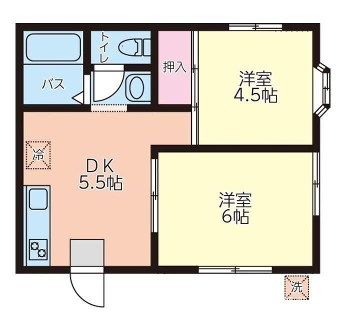 国分寺市東元町のマンションの間取り